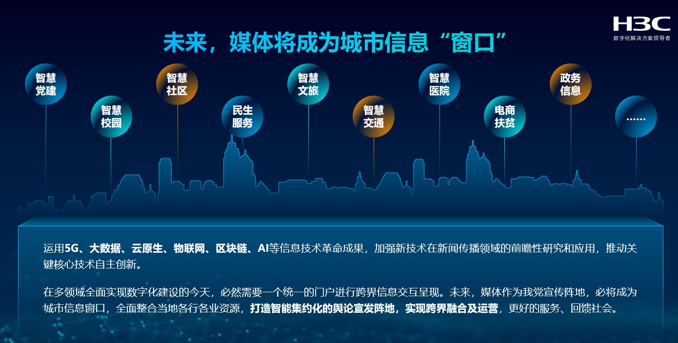 新华三发布全新“智媒云“解决方案全栈加速融媒创新